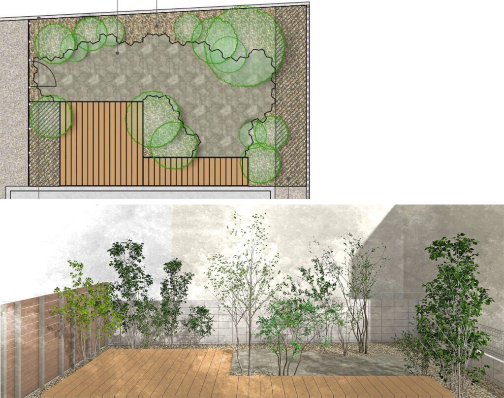 姫路市の外構・エクステリア・造園工事施工例 設計図面 にわいろSTYLE 株式会社庭彩