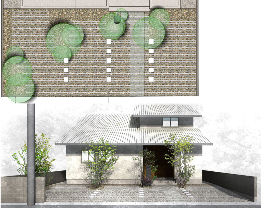 姫路市の外構・エクステリア・造園工事施工例 設計図面 にわいろSTYLE 株式会社庭彩