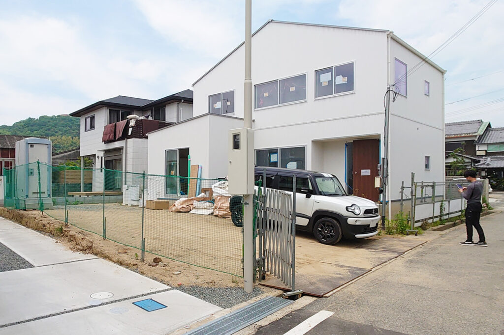 姫路市の外構・エクステリア・造園工事施工例　工事前の写真　にわいろSTYLE　株式会社庭彩