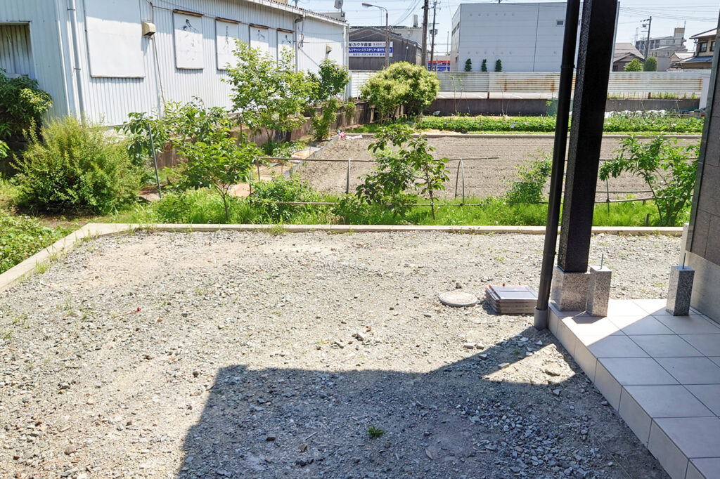 姫路市の外構・エクステリア・造園工事施工例 工事前の写真 にわいろSTYLE 株式会社庭彩